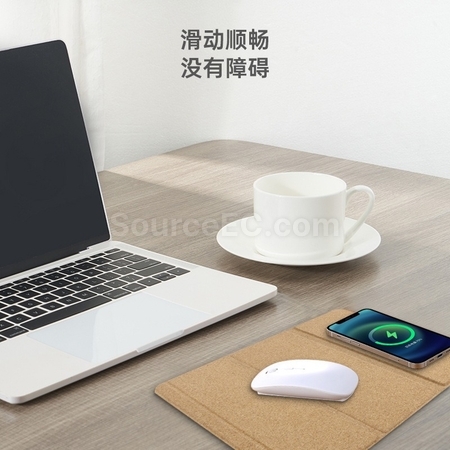 Customization Environmentally Friendly Cork Wireless Charger Mouse Pad Promotional Products
