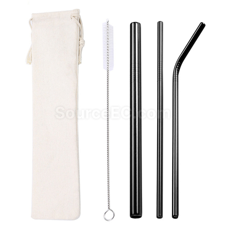 Customization Straw Set with Pouch Promotional Products