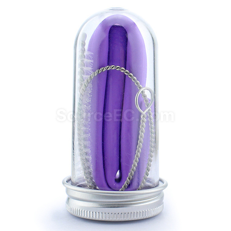 Customization Silicon Straw Set With Transparent Tube Promotional Products