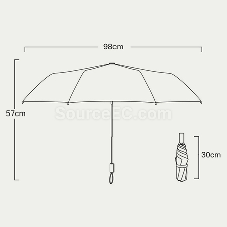 Customization Double Layer Automatic Folding Umbrella Promotional Products