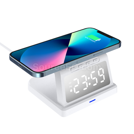 Customization Wireless Charger Three-In-One Lamp Clock Promotional Products