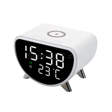 Customization Multifunctional Wireless Charging Temperature Alarm Clock Promotional Products