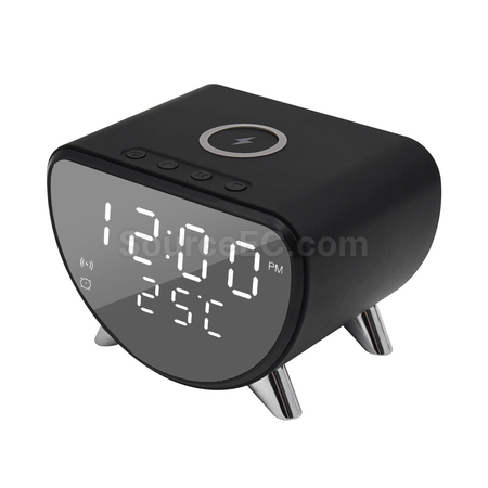 Customization Multifunctional Wireless Charging Temperature Alarm Clock Promotional Products