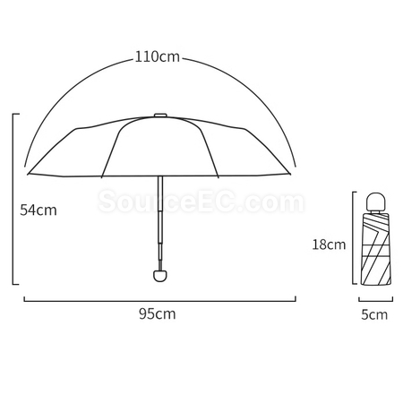 Customization Gradient Folding Umbrella Promotional Products