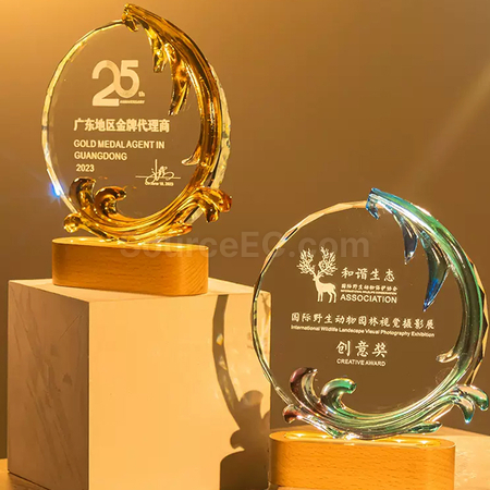 Customization Colored Glaze Trophy Promotional Products