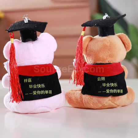 Customization Graduation Bear Keyring Promotional Products