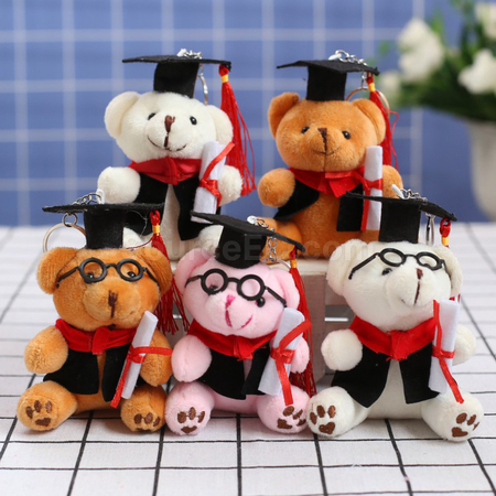 Customization Graduation Bear Keyring Promotional Products