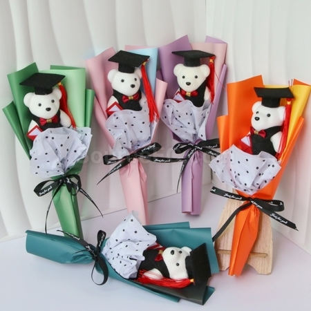 Customization Graduation Bear Flower Bouquet Promotional Products