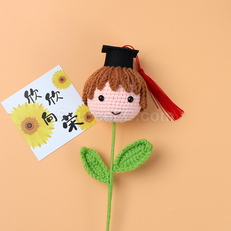 Customization Graduates Knitting Doll Bouquets Promotional Products