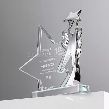 Customization Star Crystal Trophy Promotional Products