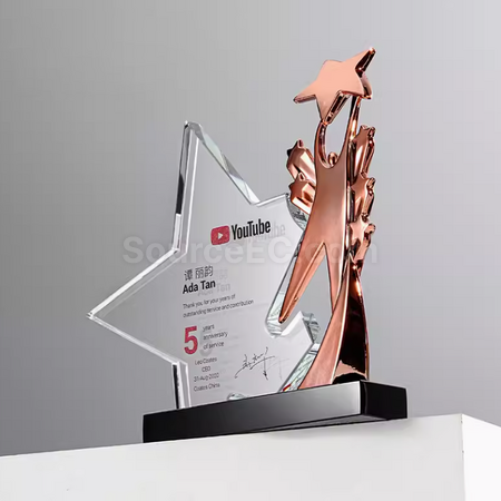 Customization Star Crystal Trophy Promotional Products