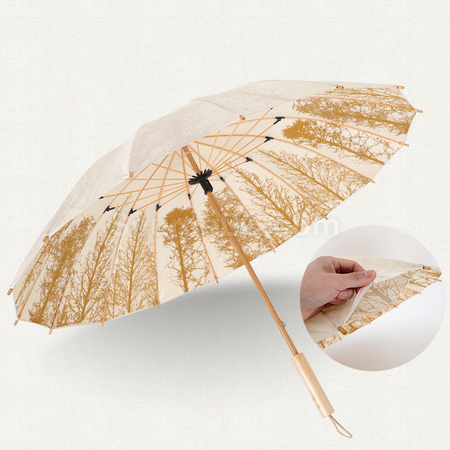 Customization Solid Wood Umbrella Promotional Products