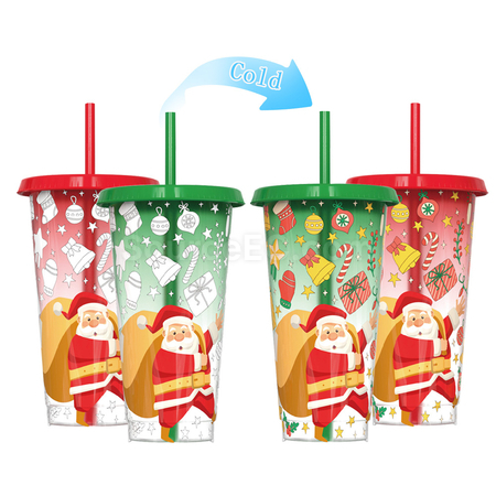 Customization Christmas Cold iscoloration Cup Promotional Products