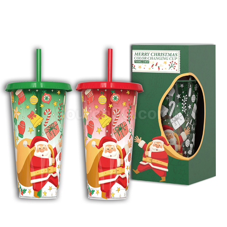 Customization Christmas Cold iscoloration Cup Promotional Products