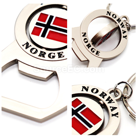 Customization Rotary Bottle Opener Keychain Promotional Products