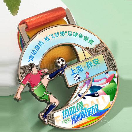 Customization Football Metal Medal Promotional Products