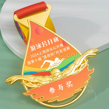 Customization Swimming Metal Medal Promotional Products