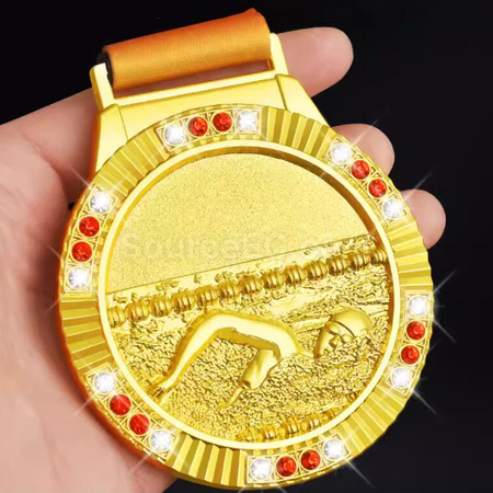 Customization Swimming Metal Medal Promotional Products
