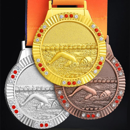 Customization Swimming Metal Medal Promotional Products