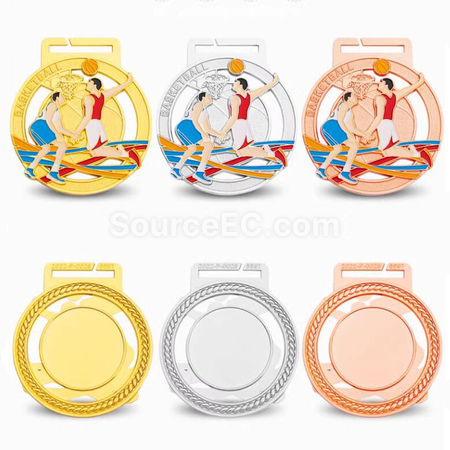 Customization Basketball Metal Medal Promotional Products