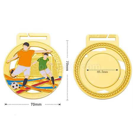 Customization Football Metal Medal Promotional Products