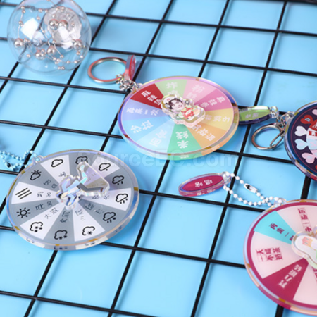 Customization Rotating Acrylic Key Ring Promotional Products