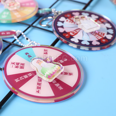 Customization Rotating Acrylic Key Ring Promotional Products
