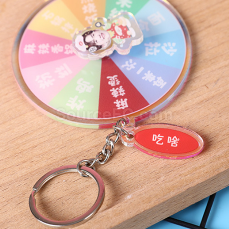 Customization Rotating Acrylic Key Ring Promotional Products