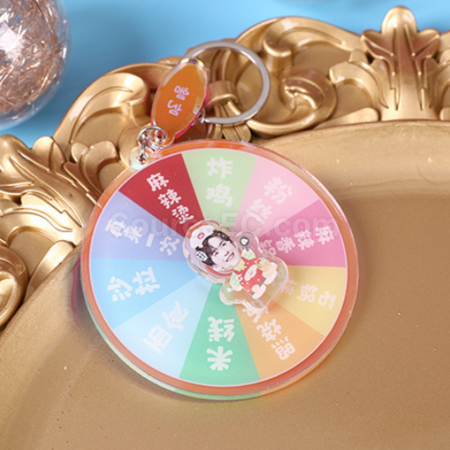 Customization Rotating Acrylic Key Ring Promotional Products