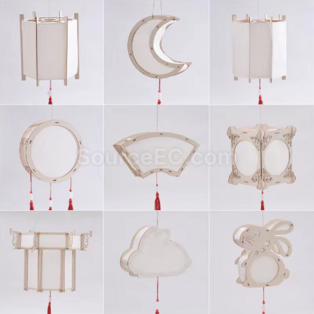 Customization Mid Autumn Festival Handheld Lantern DIY Material Pack Promotional Products