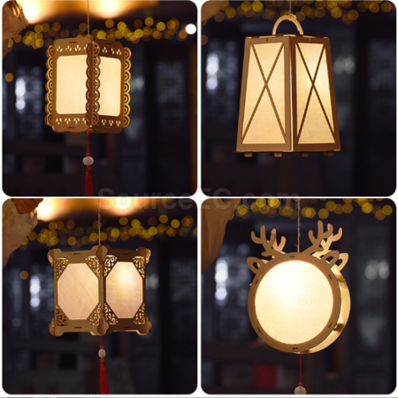 Customization Mid Autumn Festival Handheld Lantern DIY Material Pack Promotional Products