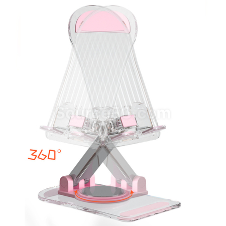 Customization Rotating Transparent Adjustable Folding Phone Holder Promotional Products