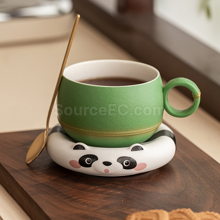 Customization Panda Ceramic Cup Promotional Products