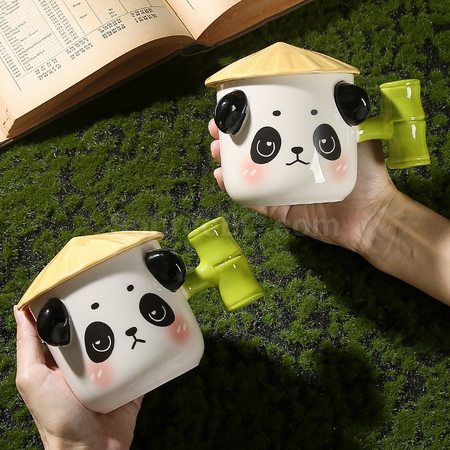 Customization Panda Ceramic Cup Promotional Products