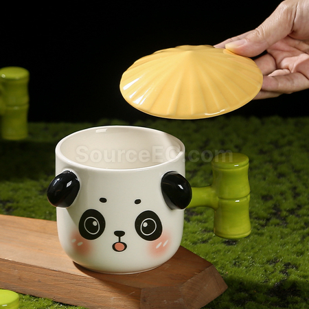 Customization Panda Ceramic Cup Promotional Products