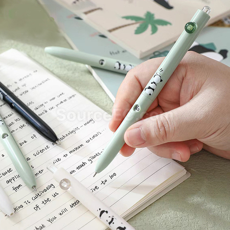 Customization Panda Face Changing Quick Drying Gel Pen Promotional Products