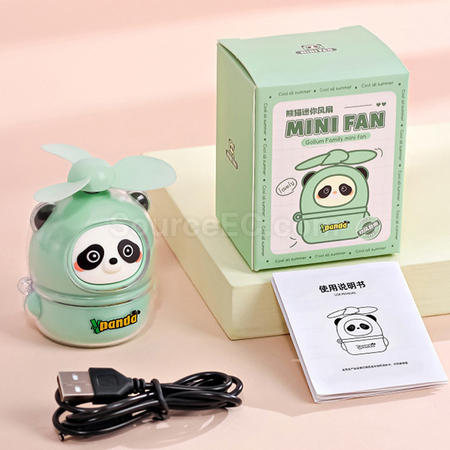 Customization Panda Mini Fan Promotional Products
