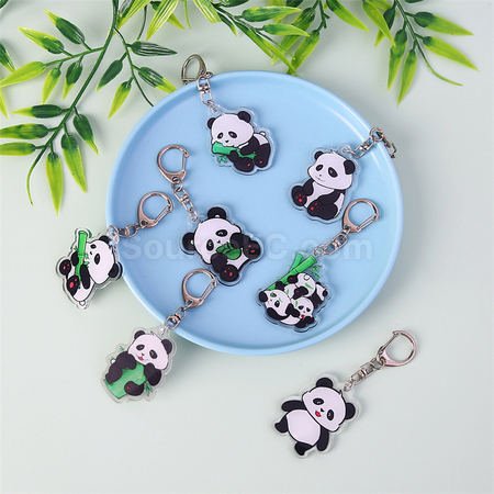 Customization Panda Acrylic Keychain Promotional Products