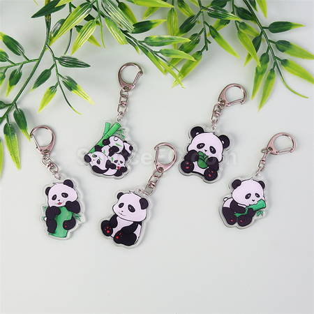 Customization Panda Acrylic Keychain Promotional Products