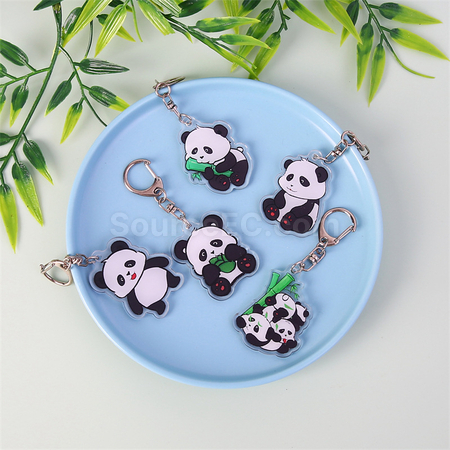 Customization Panda Acrylic Keychain Promotional Products