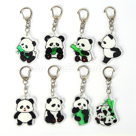 Customization Panda Acrylic Keychain Promotional Products