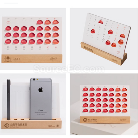 Customization Dog-Eared Desk Calendar Promotional Products