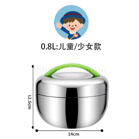 Customization Stainless steel apple shaped lunch box Promotional Products