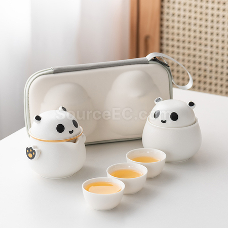 Customization Panda Portable Travel Tea Set Promotional Products