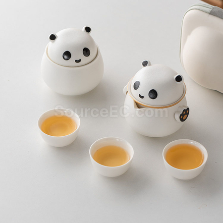Customization Panda Portable Travel Tea Set Promotional Products