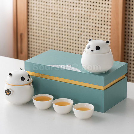 Customization Panda Portable Travel Tea Set Promotional Products