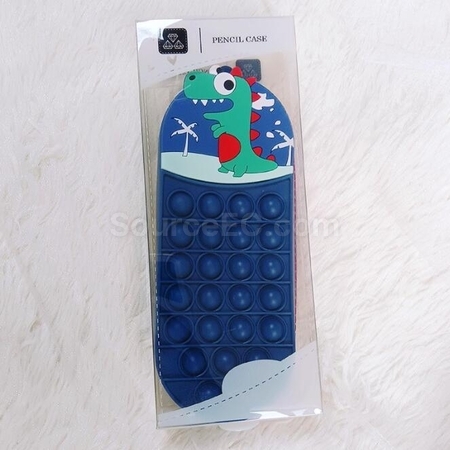 Customization Rodent Exterminator 3D Decompression Large Capacity Soft Silicone Pen Case Promotional Products