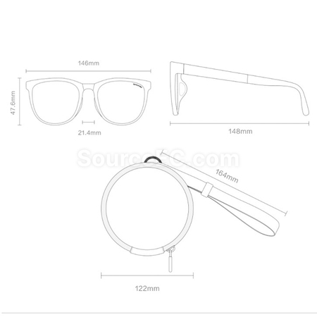 Customization Folding Sunglasses with Box Promotional Products