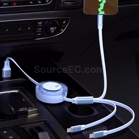 Customization 66W Super Fast Charging One-to-Three Charging Cable Promotional Products