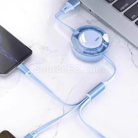 Customization 66W Super Fast Charging One-to-Three Charging Cable Promotional Products